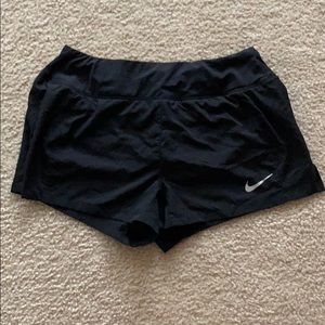 Black nike running shorts